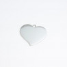 Heart shape metalic engraved key ring